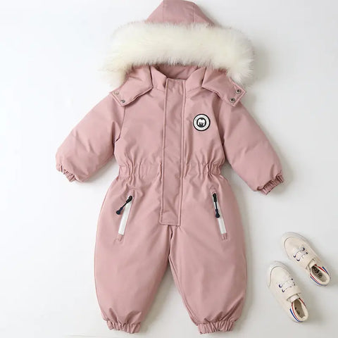 Dicker, warmer Winteroverall für Kleinkinder