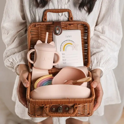 Baby-Fütterungsgeschirr-Box-Set Geschenk Box